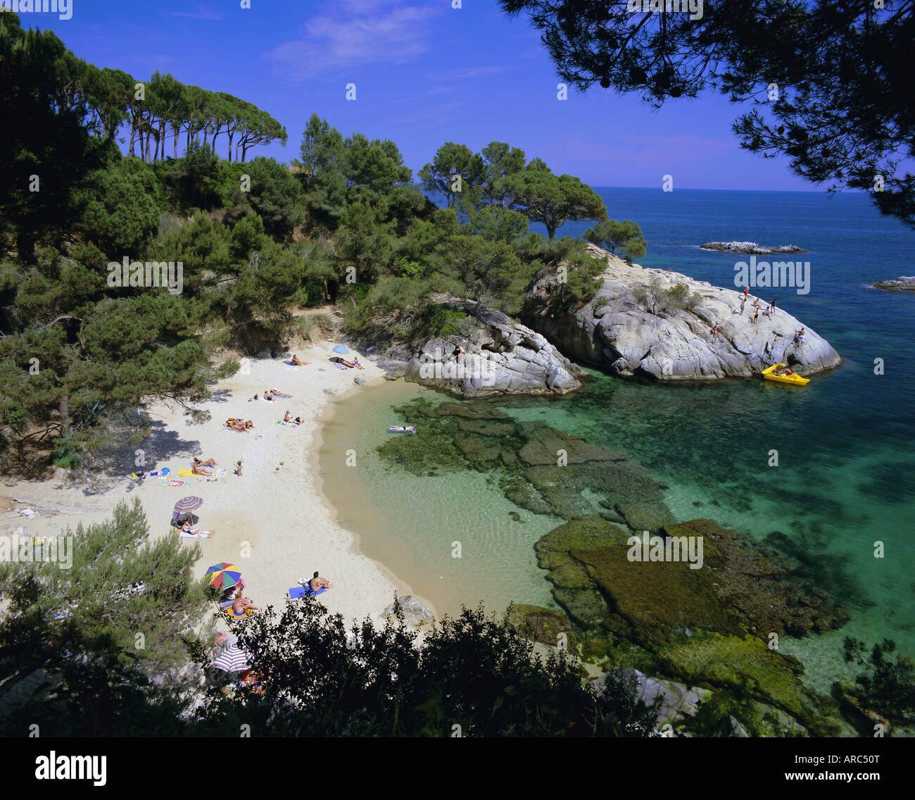 Typical Costa Brava Scenery Near S Agaro Costa Brava Catalunya Stock Photo Alamy