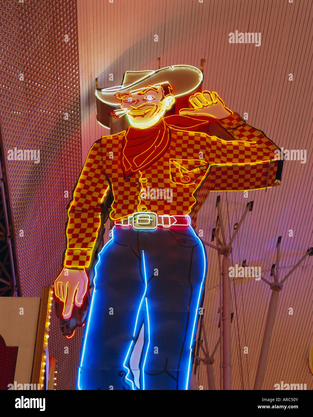 Cowboy sign in las vegas hi-res stock photography and images - Alamy