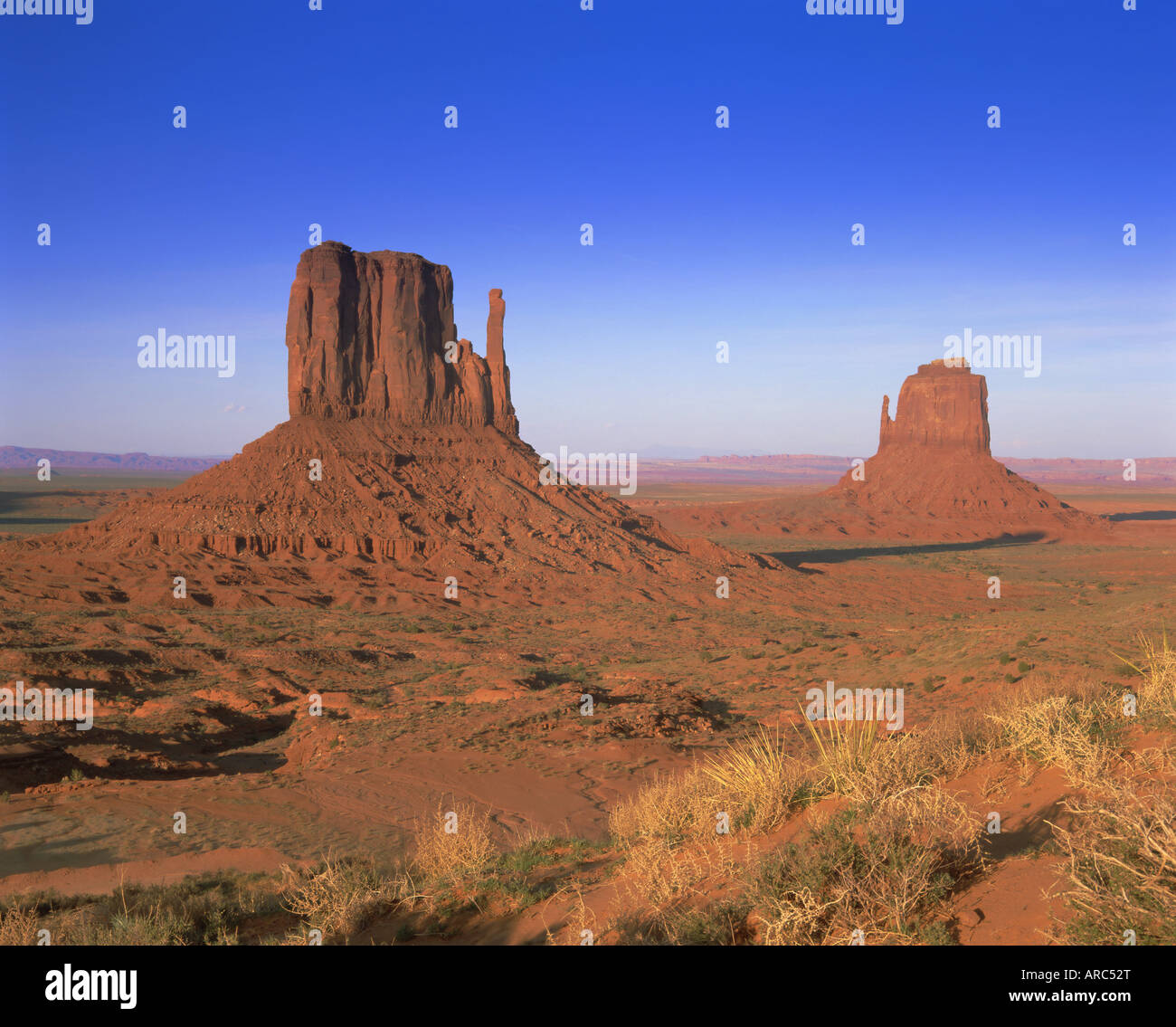 The Mittens, Monument Valley Navajo Tribal Park, Arizona, USA, North America Stock Photo