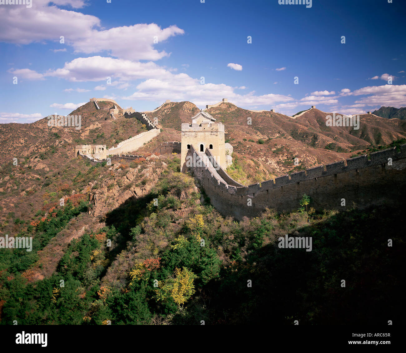 Jinshanling section of the Great Wall of China, UNESCO World Heritage Site, near Beijing, China, Asia Stock Photo