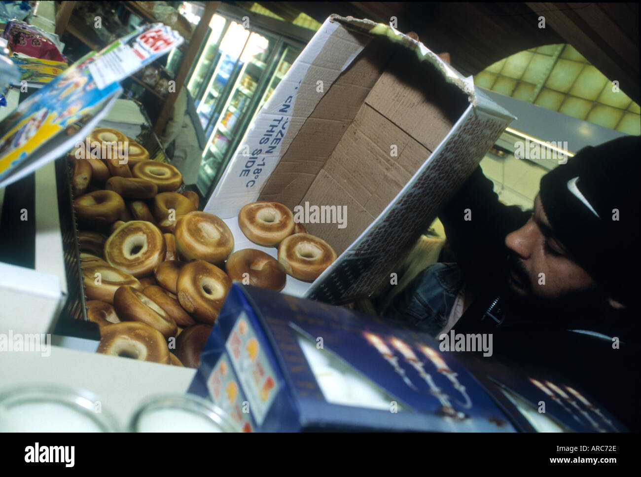 credit line madatory John Angerson 2003 The award winning Kosherie supermarket in Moortown Leeds England  Stock Photo