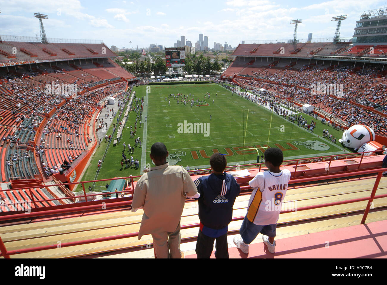 Florida, FL, South, Miami, Orange Bowl, University of Miami weather Stock  Photo - Alamy