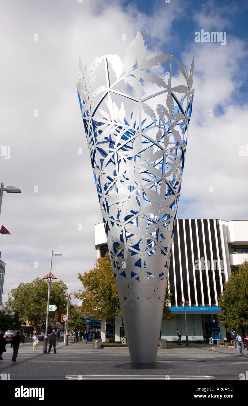 new zealand christchurch neil dawson's sculpture chalice in cathedral