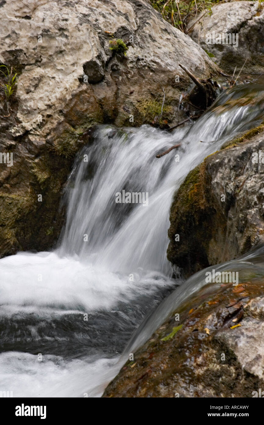 A waterfall in the hills above Amalfi Stock Photo