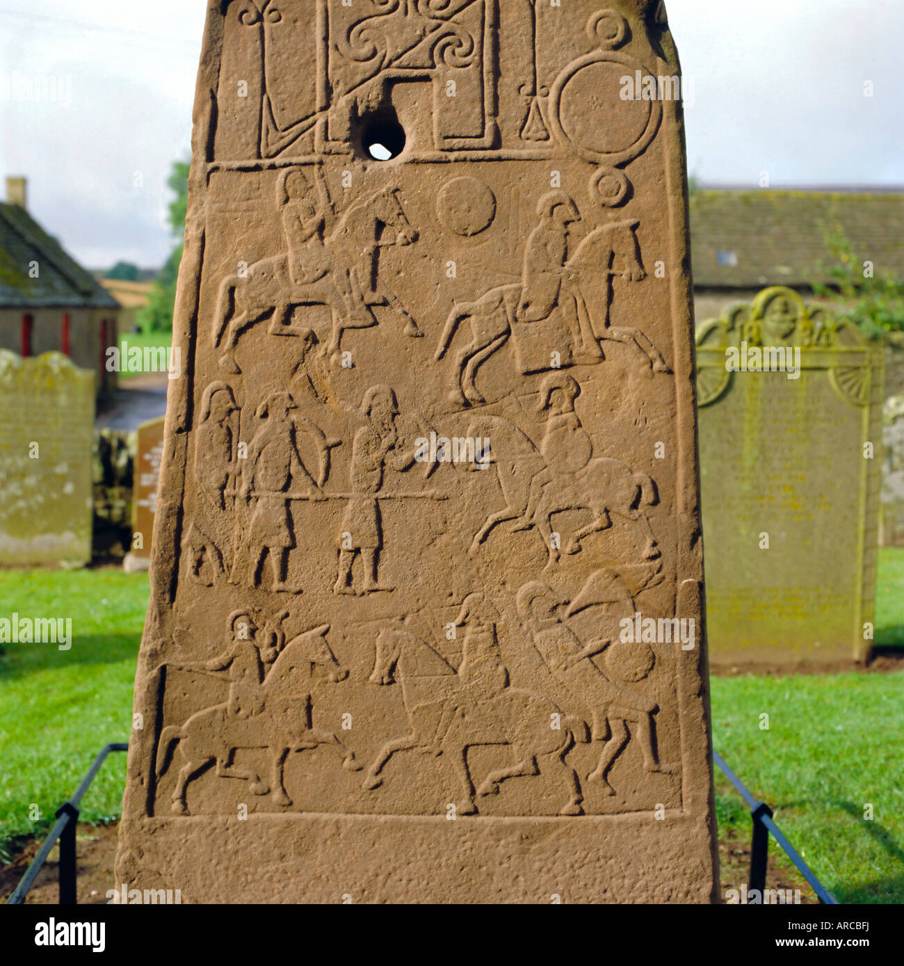 Pictish stone, Aberlemno, Scotland, UK, Europe Stock Photo