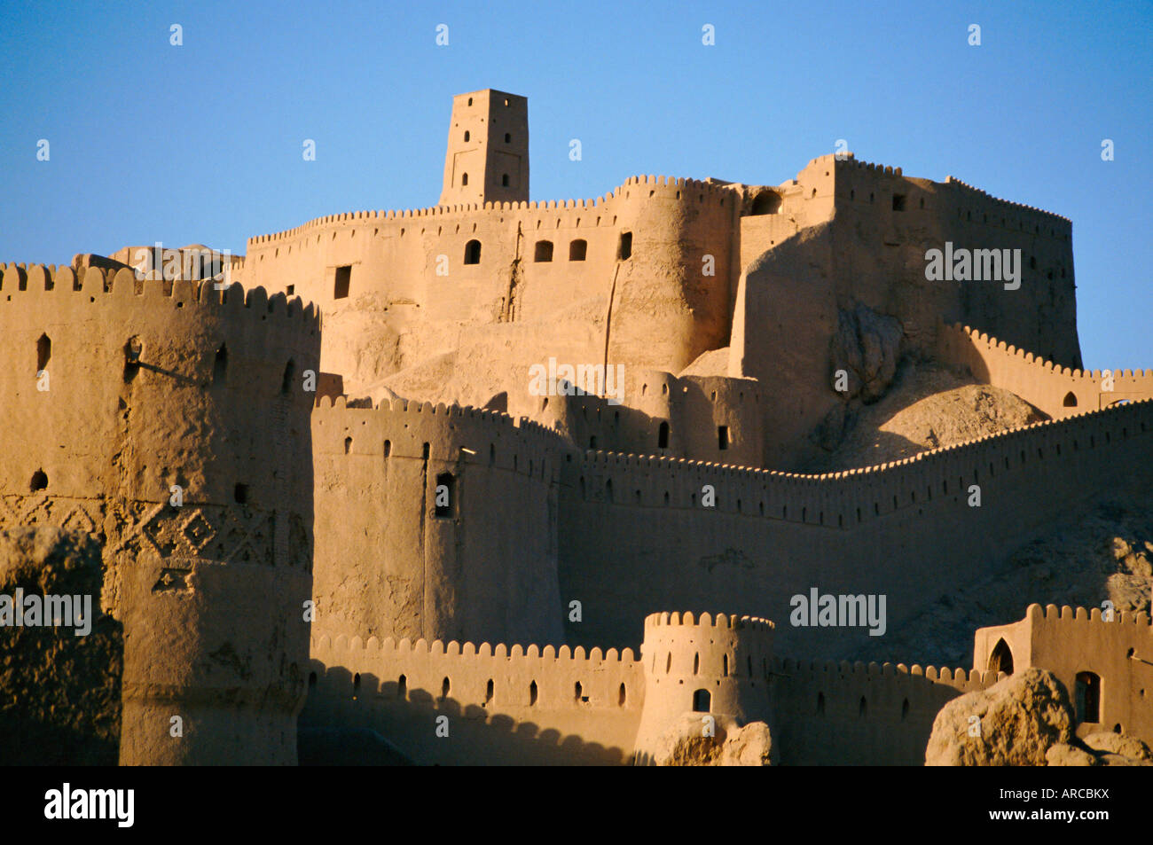 The inner citadel, Arg-e Bam, Bam, Iran, Middle East Stock Photo