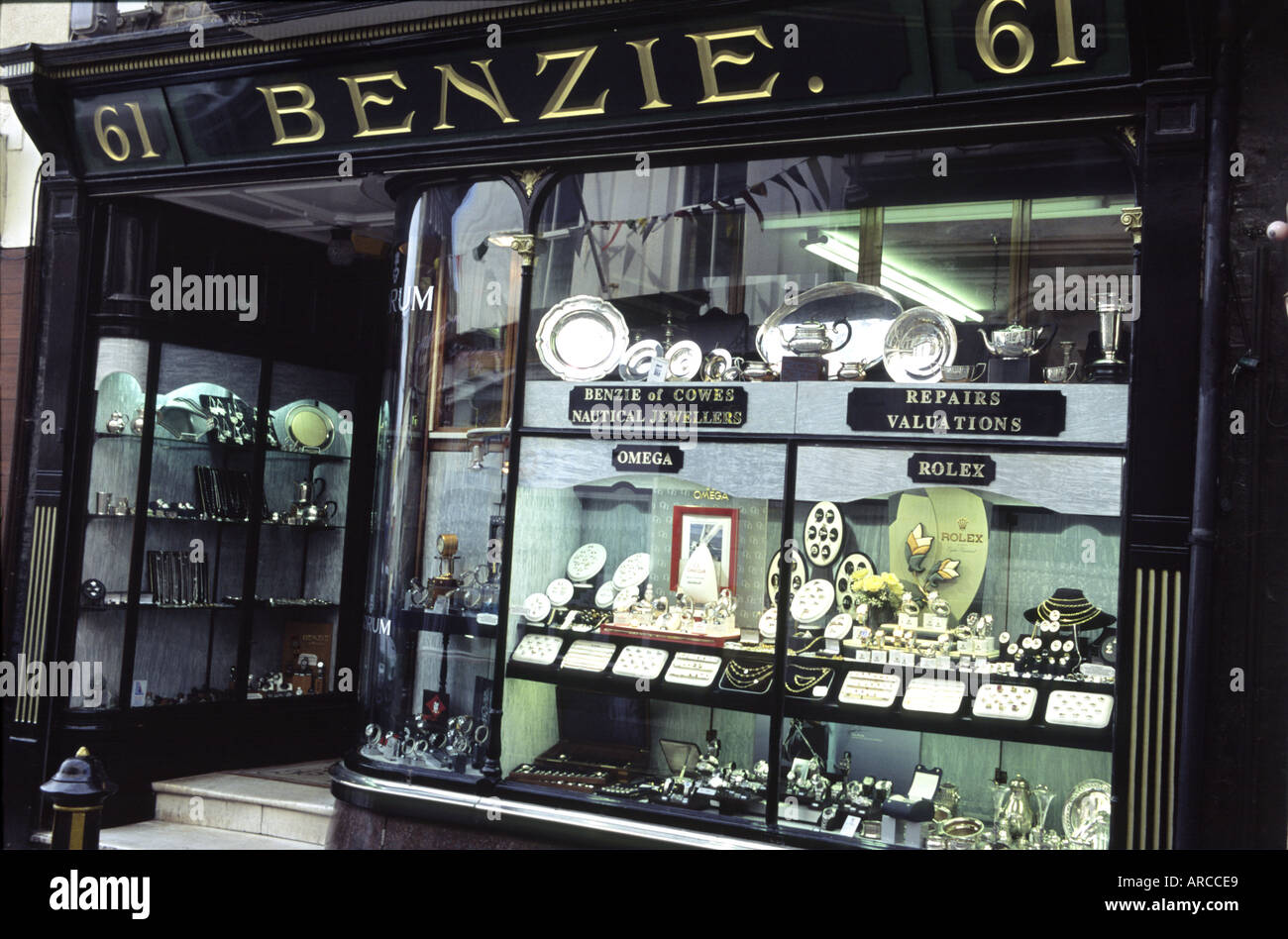Benzie of Cowes Nautical Jewellers Shop Isle of Wight UK Stock Photo