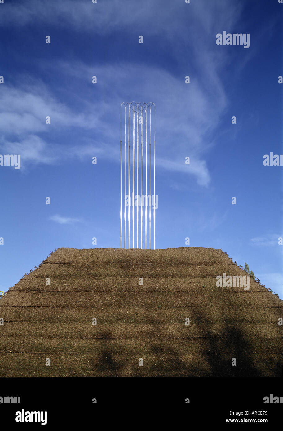 Düsseldorf, Danziger Straße, Lärmschutzwall Stock Photo