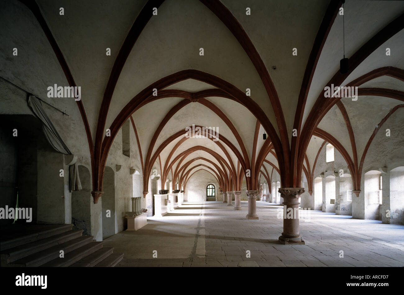 Eberbach, Zisterzienserkloster, Mönchsdormitorium Stock Photo