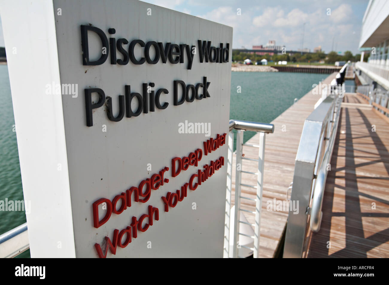 Wisconsin Doc Sign WISCONSIN Milwaukee Discovery World Public Doc sign at museum at Pier ...