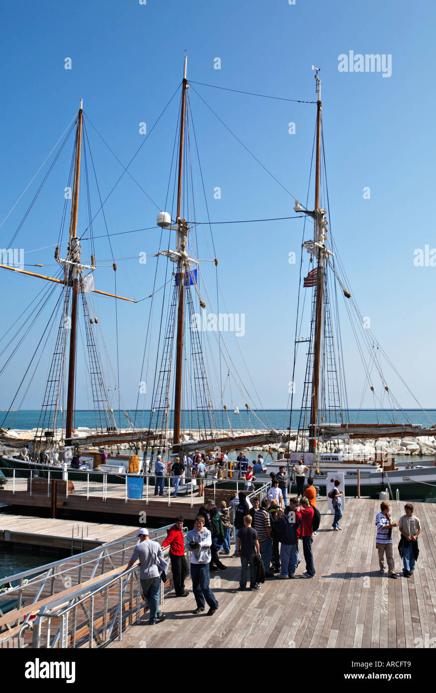 WISCONSIN Milwaukee S V Denis Sullivan sailing ship Discovery World