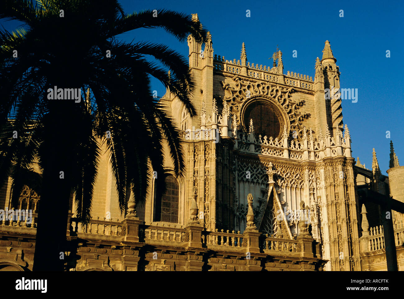 The south puerto (portal) of the Cathedral (1402-1506), Seville (Sevilla), Andalucia (Andalusia), Spain, Europe Stock Photo