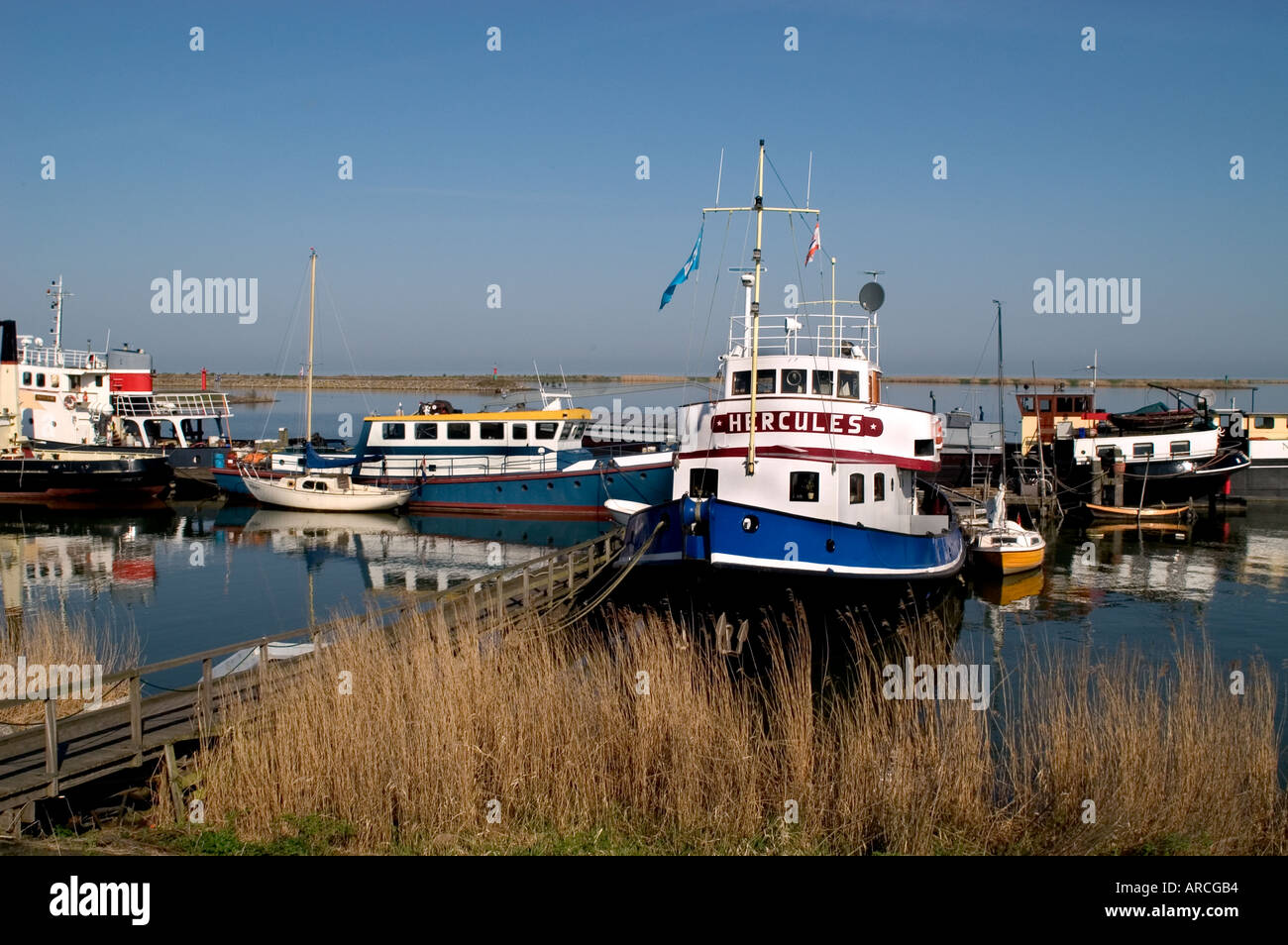 Lelystad  is the capital of the province of Flevoland. The city, built on reclaimed land, was founded in 1967 Stock Photo