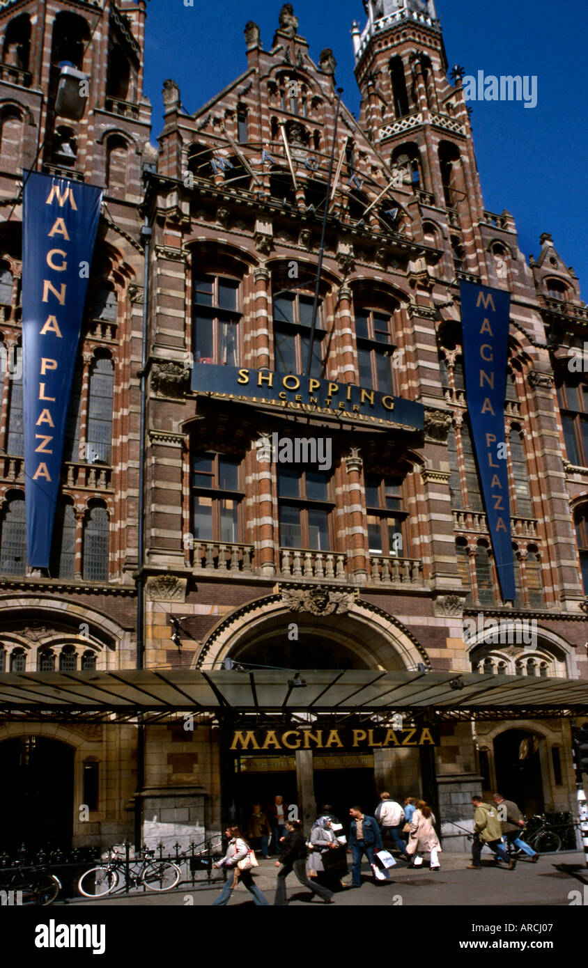 Magna Plaza Shopping Mall Amsterdam Netherlands ( Nieuwezijds Voorburgwal Stock Photo Alamy
