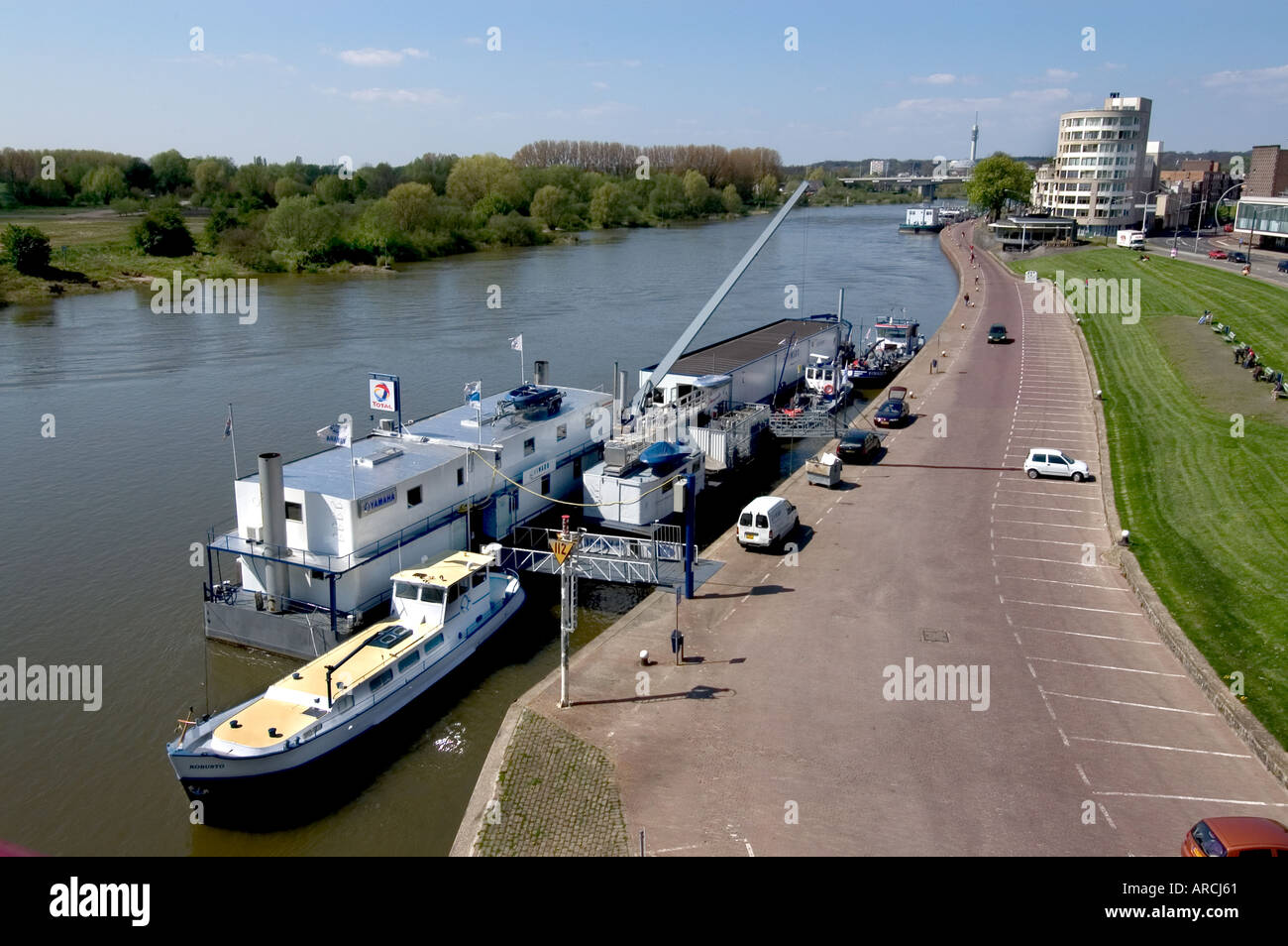 Arnhem Rivers Arnhem Gelderland river Nederrijn Netherlands Stock Photo - Alamy