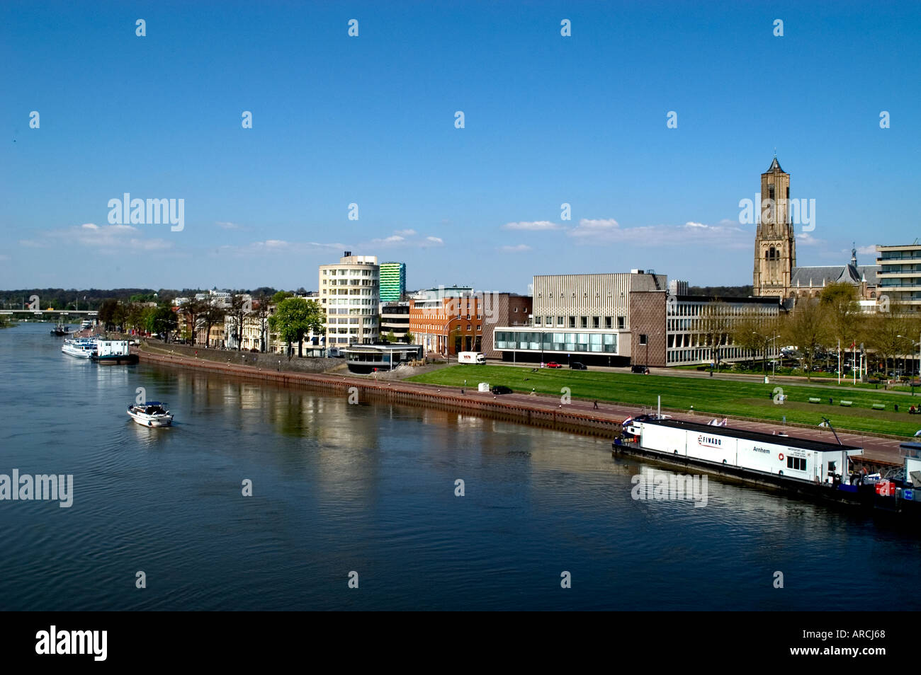 Arnhem Rivers Arnhem Gelderland river Nederrijn Netherlands Stock Photo - Alamy