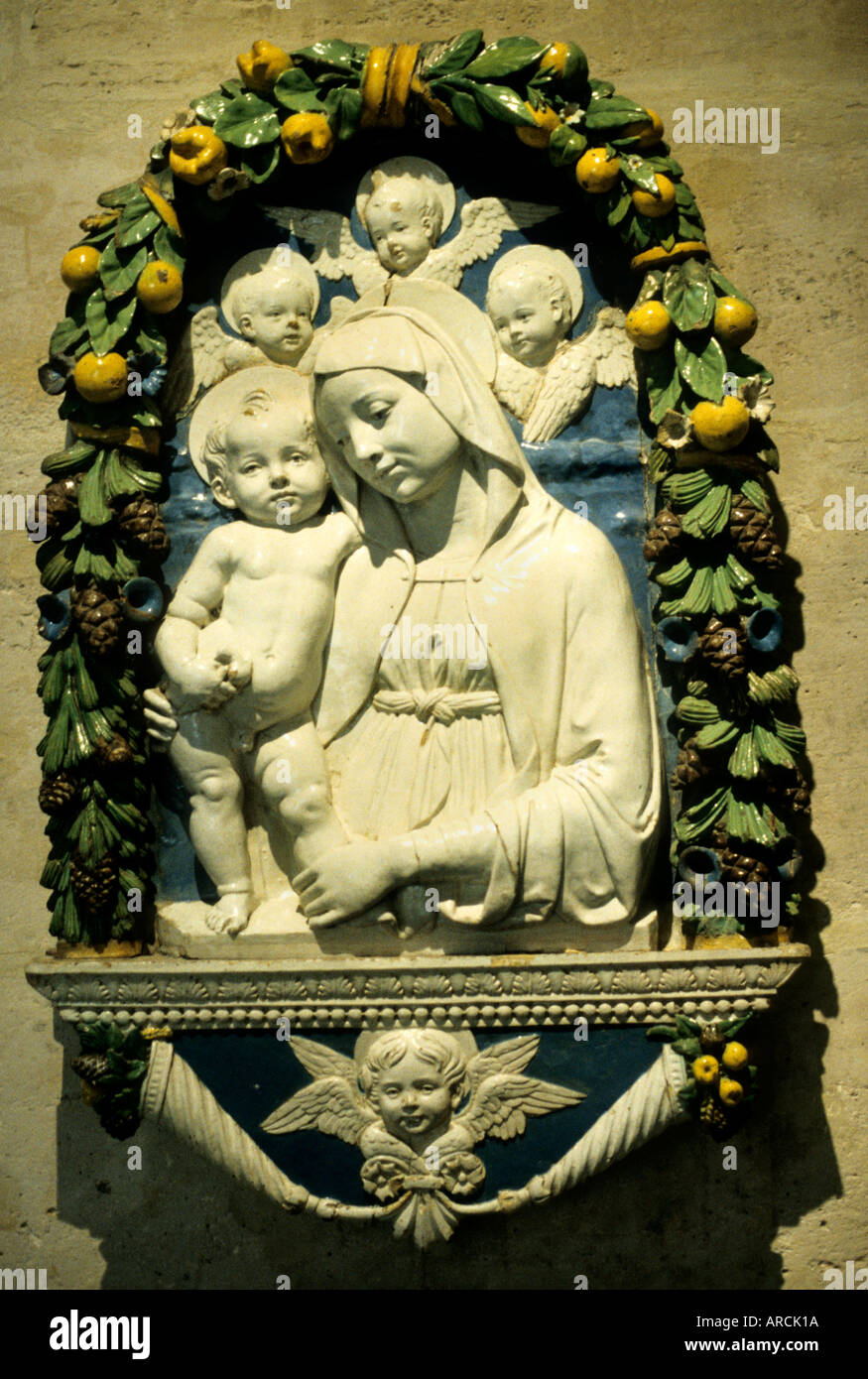 Museum Andrea Della Robbia 1435 1525 Italian Sculptor Stock Photo museum-andrea-della-robbia-1435-1525-italian-sculptor-stock-photo