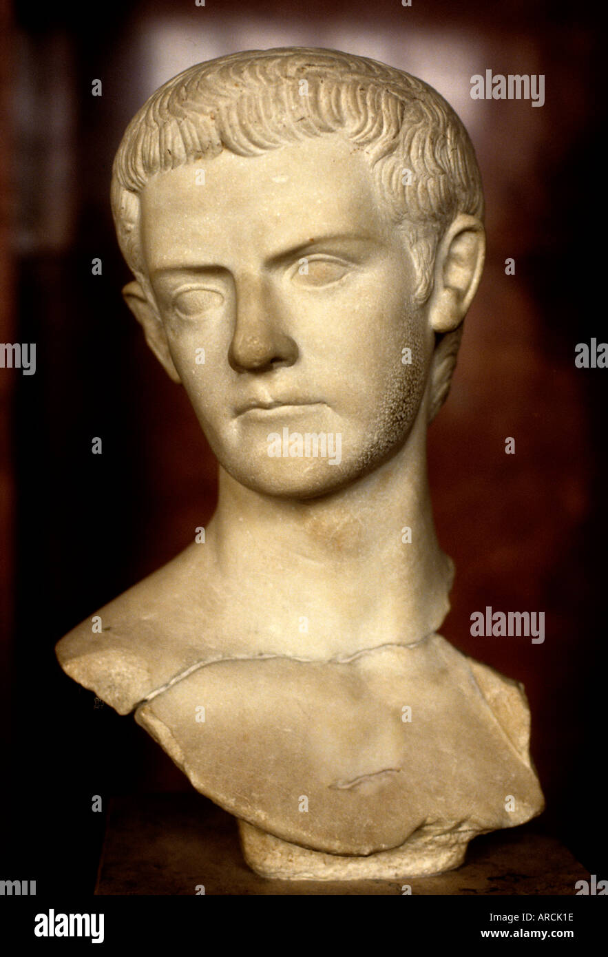 Caligula Emperor Rome roman Italy Italian Stock Photo