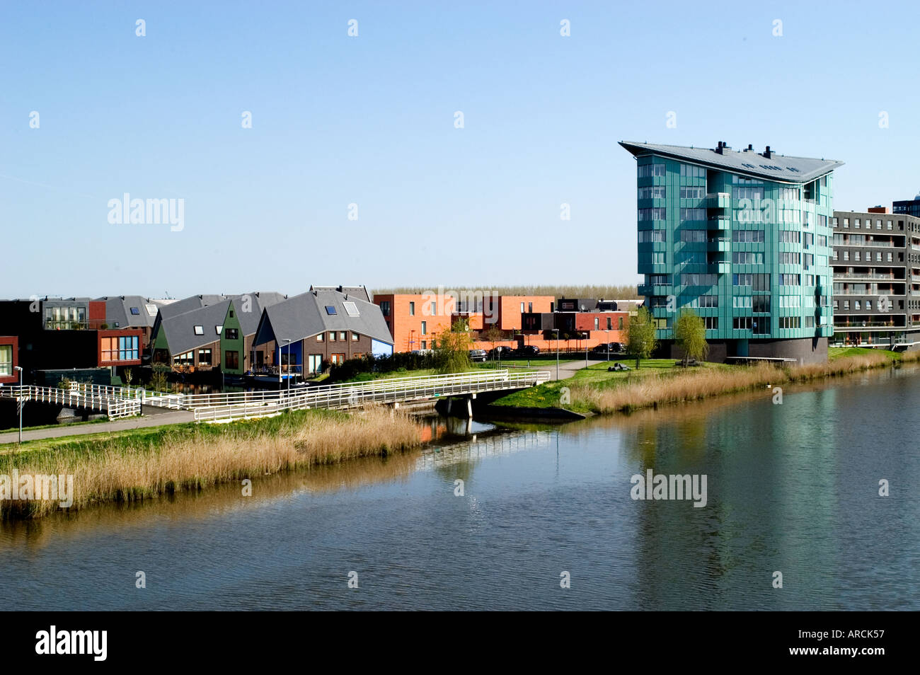 Almere modern new city town netherlands flevoland hi-res stock ...