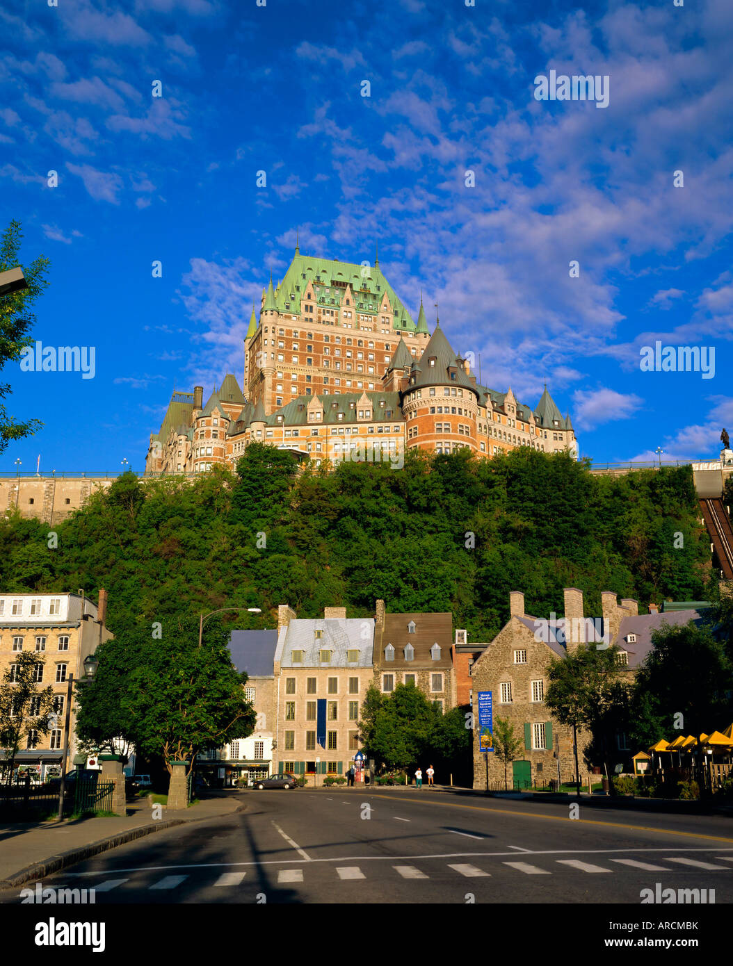 Chateau Frontenac, Quebec City, Quebec, Canada Stock Photo