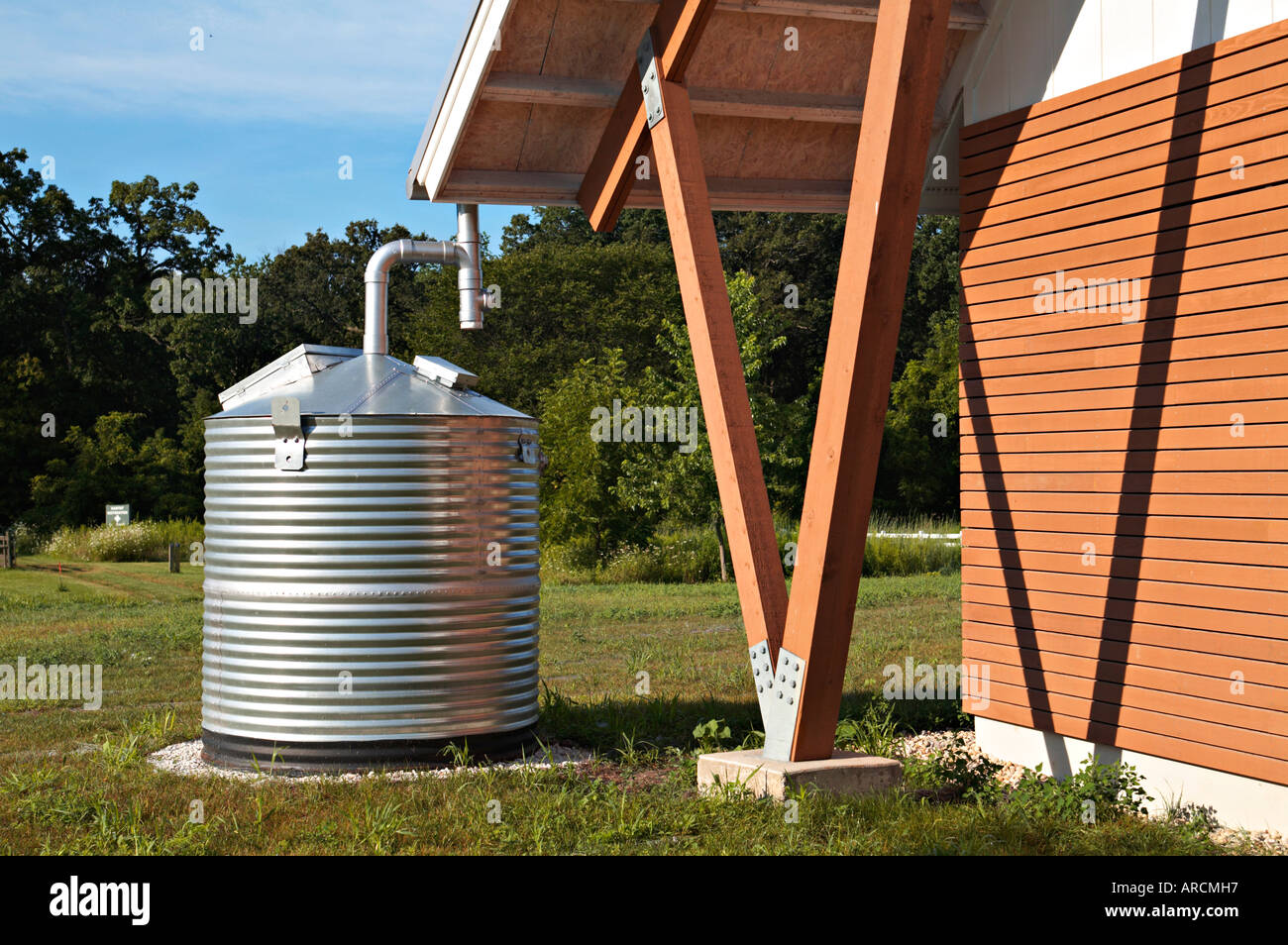 water cistern above ground