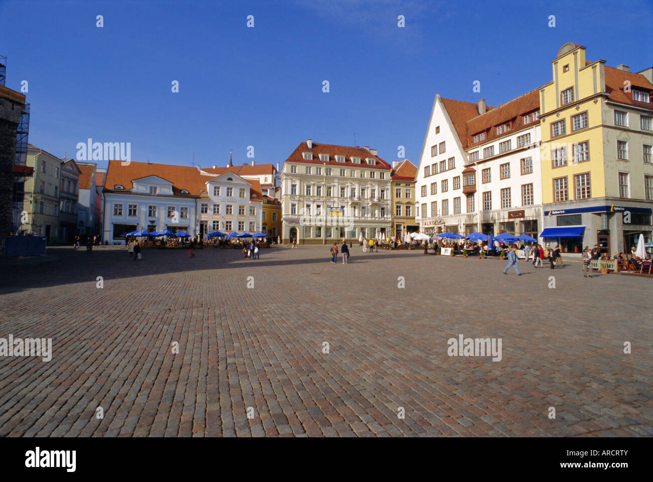 Town Hall Square, The Old Town, Tallinn, Estonia, Europe Stock Photo