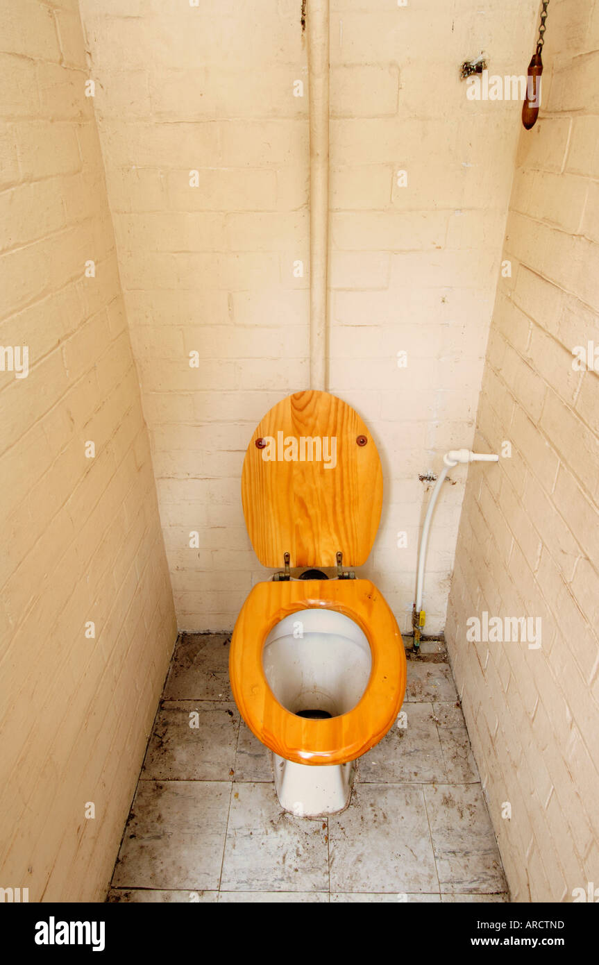 Old outside toilet Stock Photo Alamy
