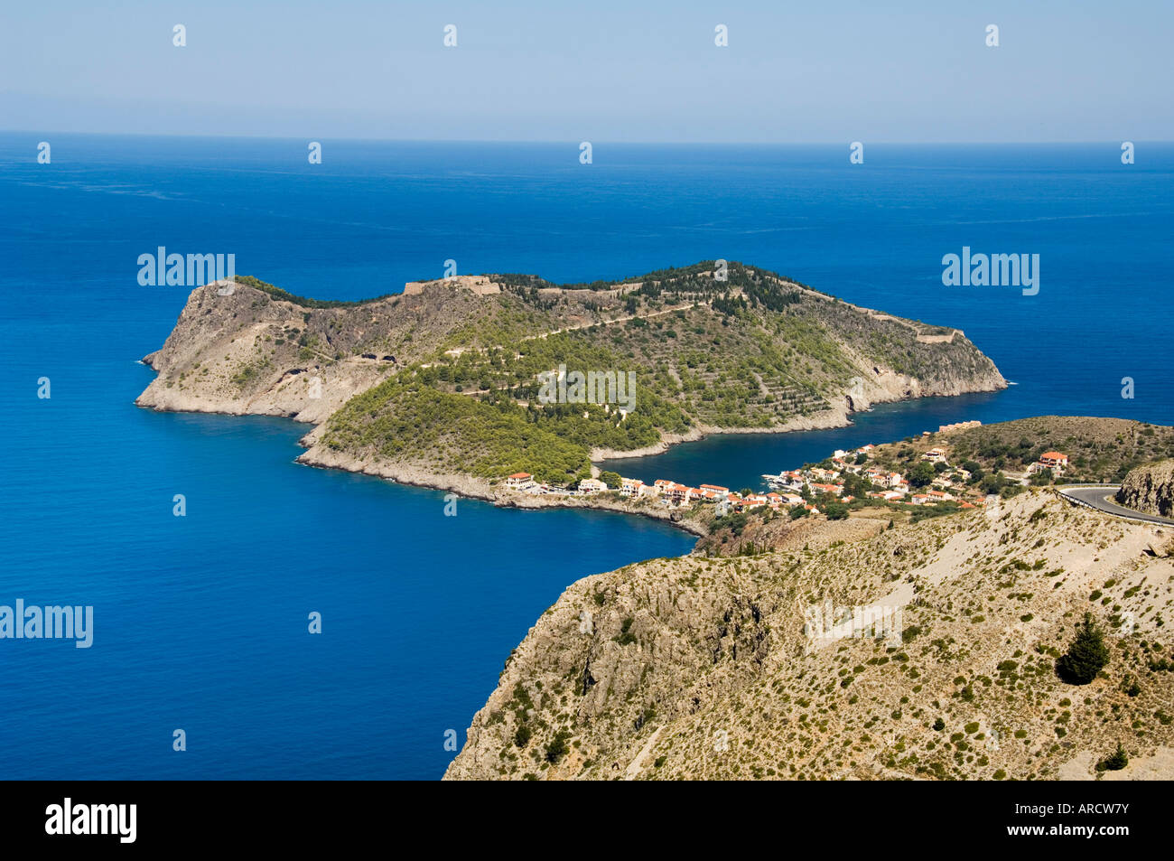 Assos, Kefalonia (Cephalonia), Ionian Islands, Greece, Europe Stock ...