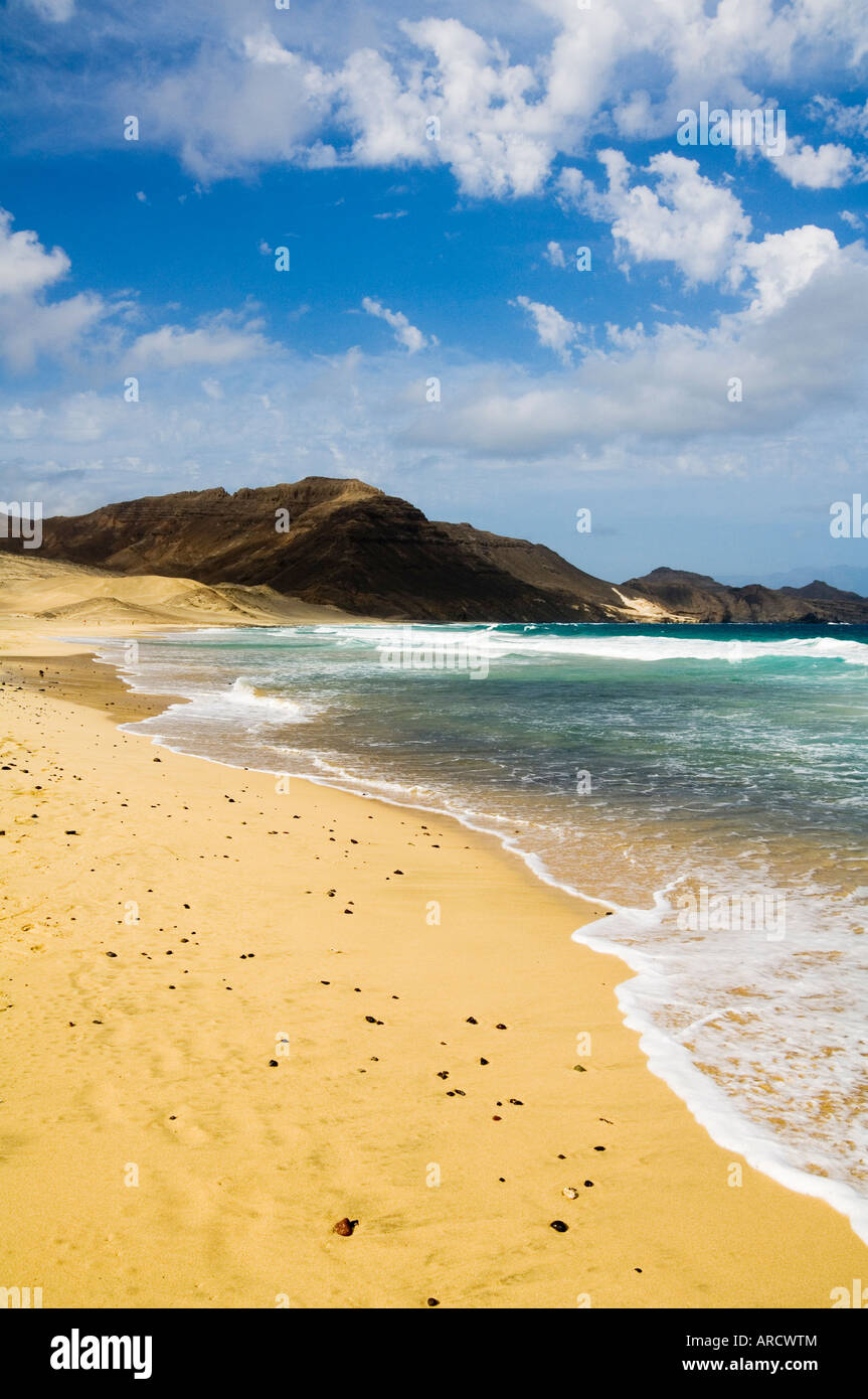 Praia Salamansa, Sao Vicente, Cape Verde Islands, Atlantic Ocean, Africa Stock Photo