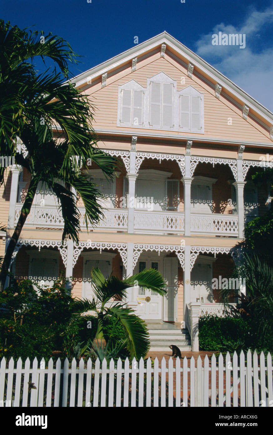 Old Town architecture, Key West, Florida, USA, North America Stock