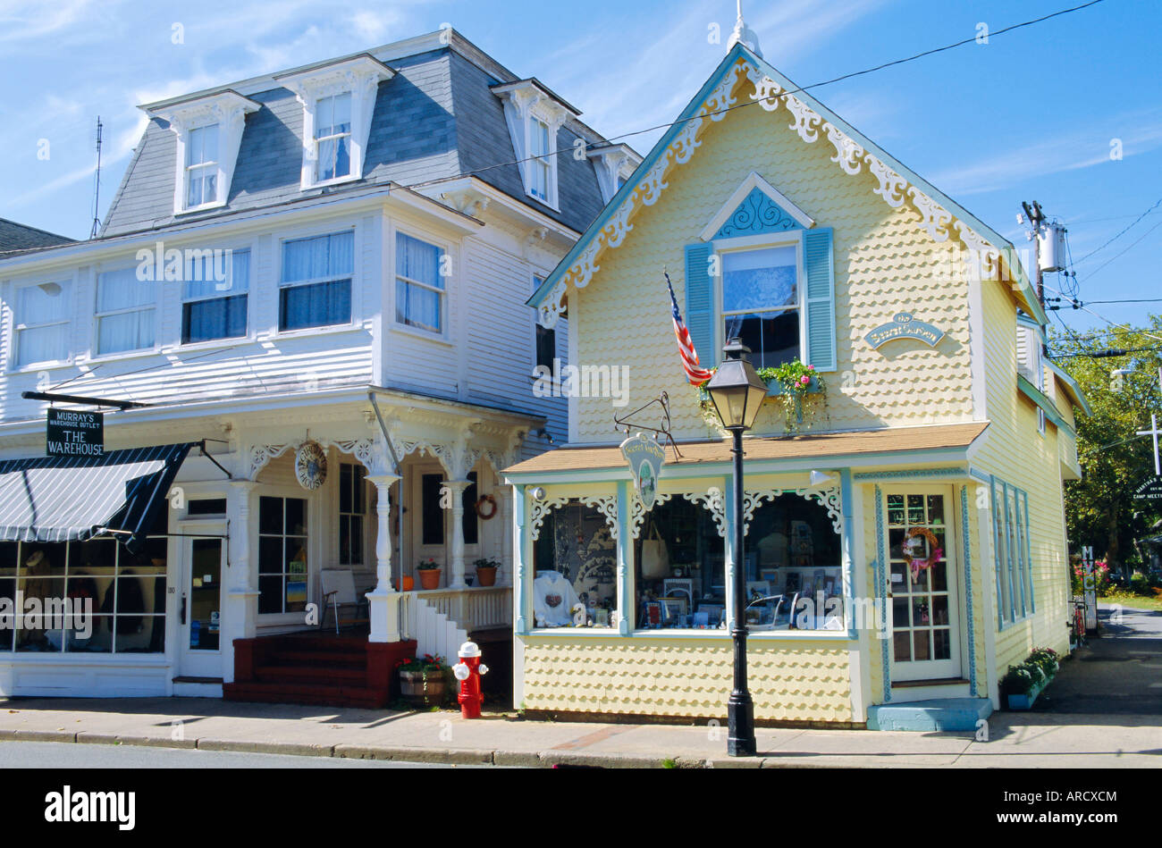 Oak Bluffs, Martha's Vineyard, Cape Cod, Massachusetts, USA Stock Photo