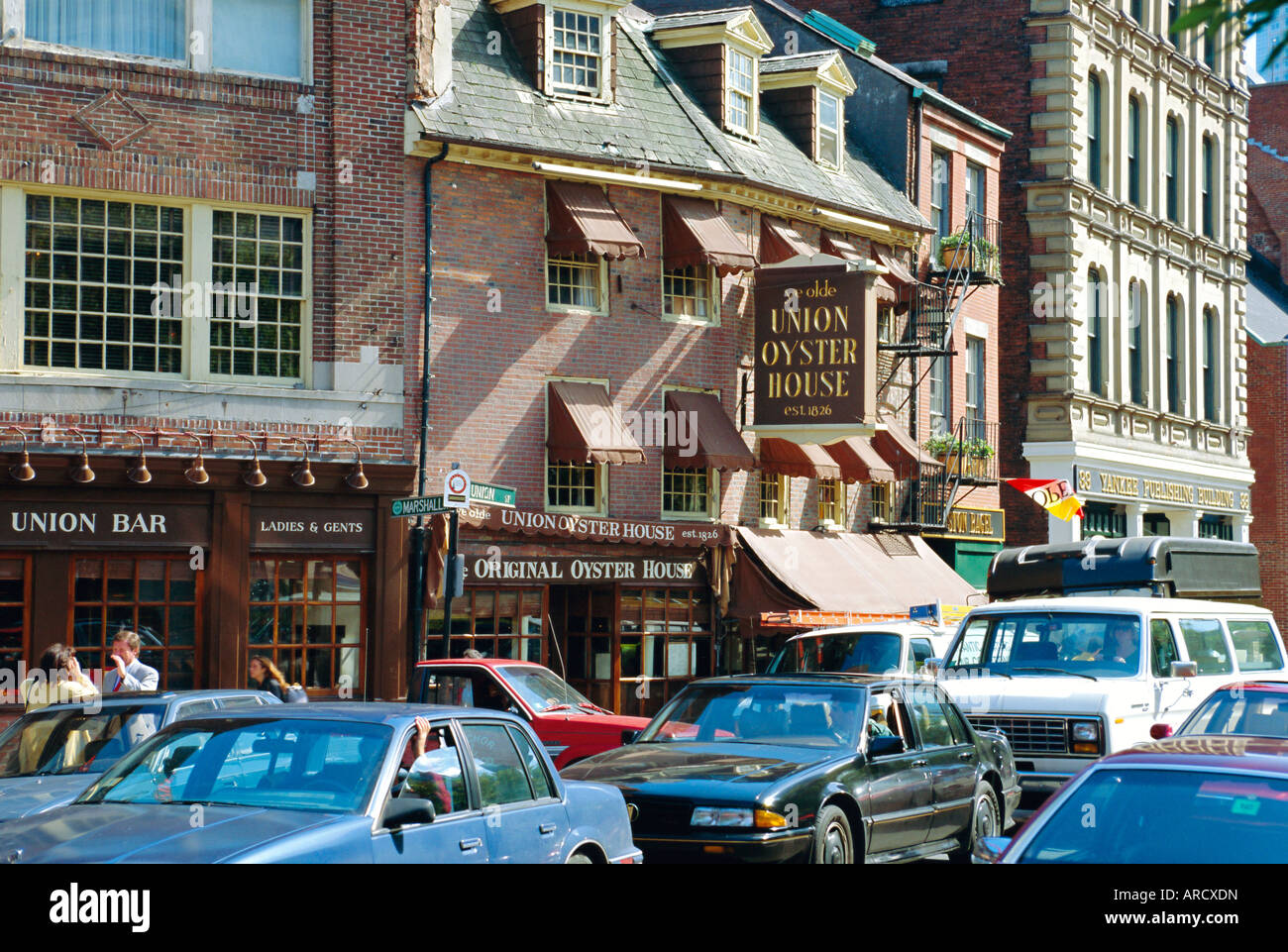 Union Oyster House, 1826, Union Street, Boston, Massachusetts, USA Stock Photo