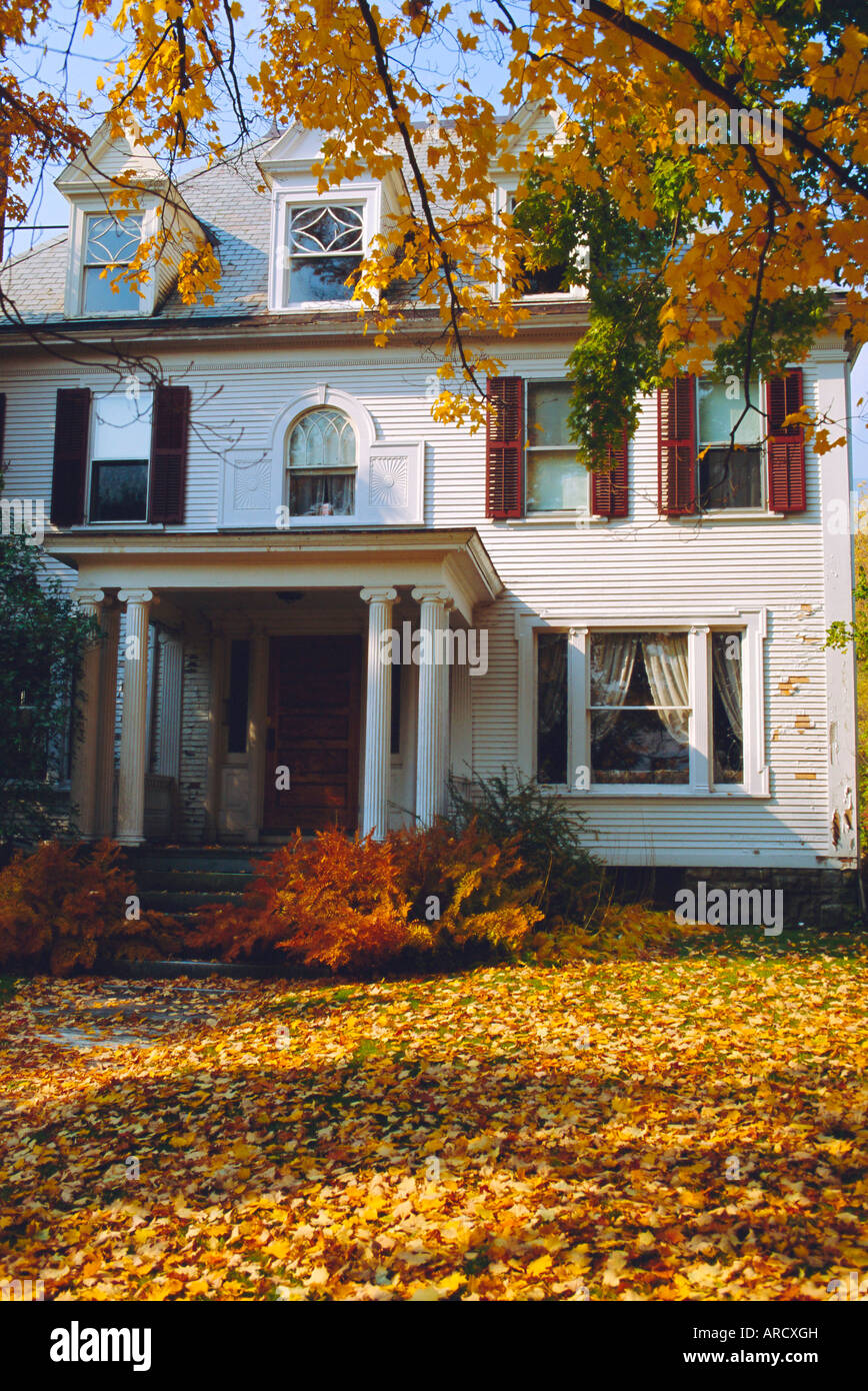 Old house, Manchester, Vermont, USA Stock Photo Alamy