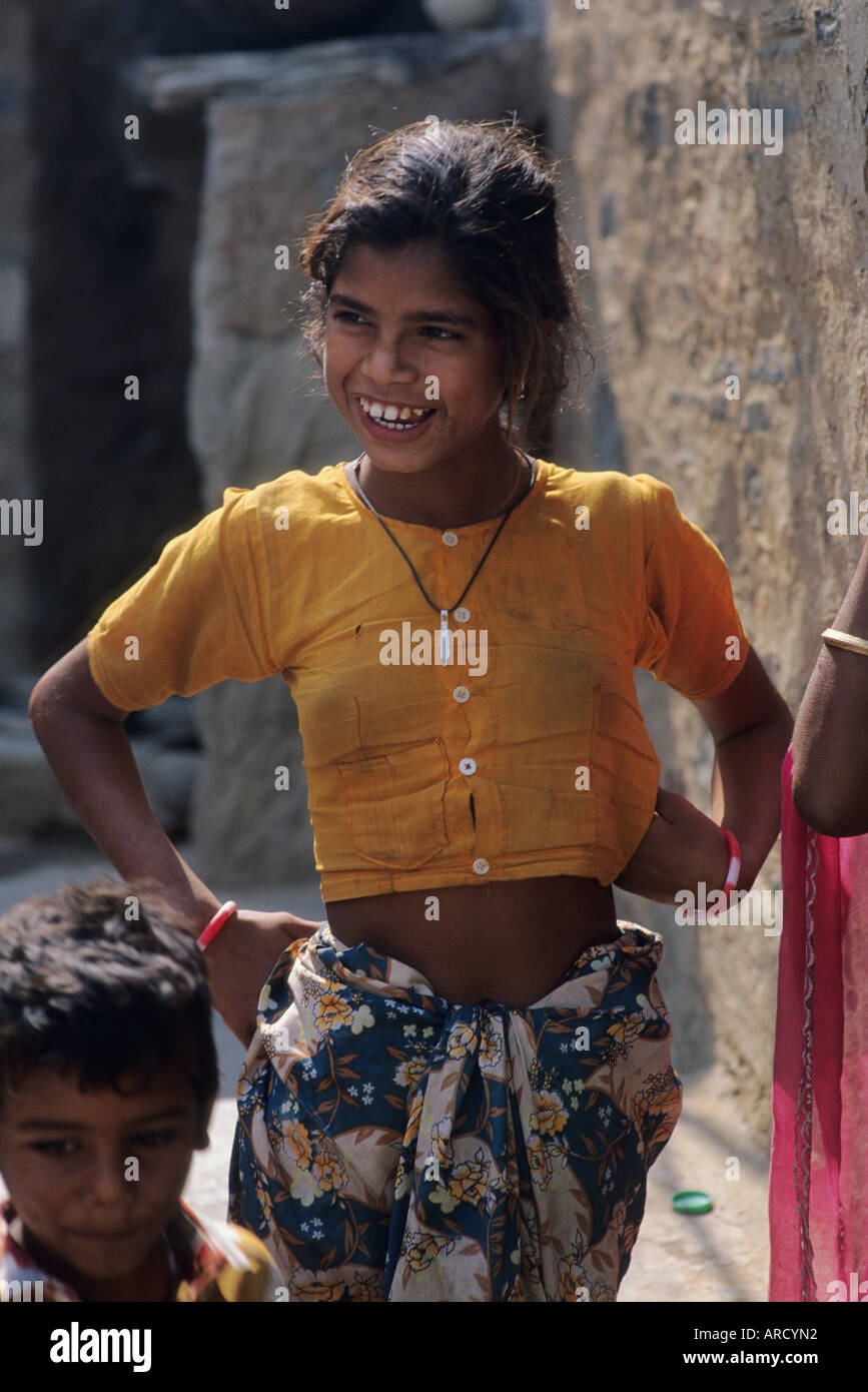 Village girl Rajasthan India 1998 Stock Photo - Alamy