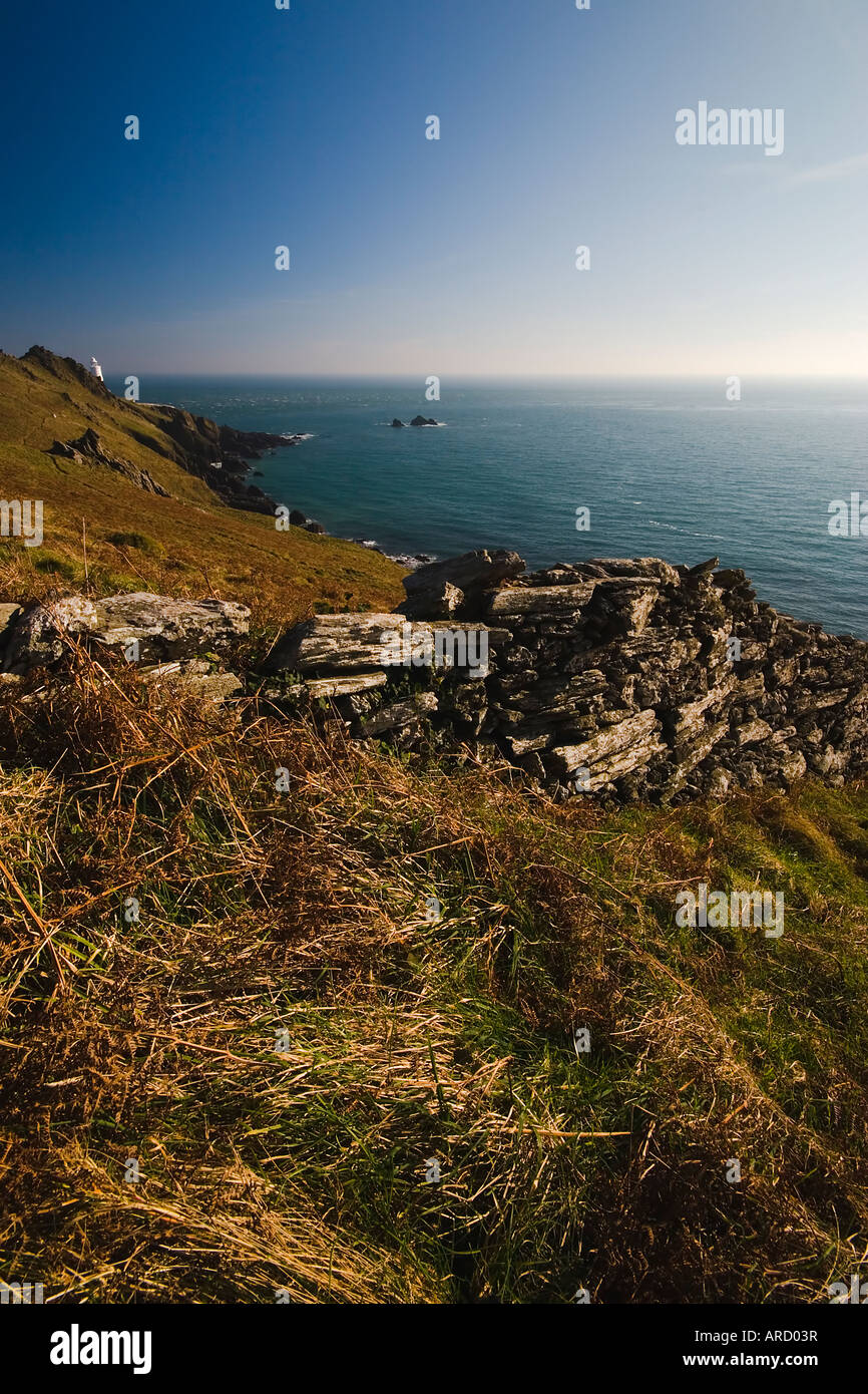 Start point lighthouse Stock Photo