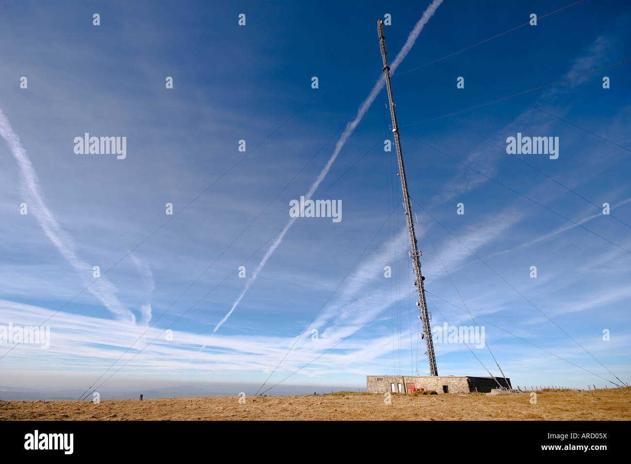 Princetown mast Stock Photo