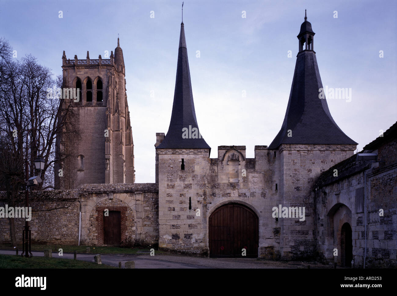 Le BecHellouin, Kloster, Blick von Norden Stock Photo Alamy