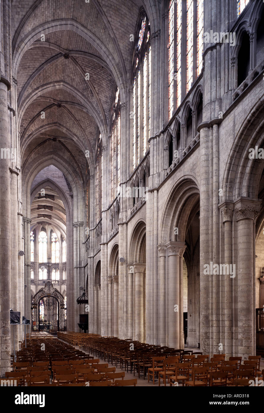 Évreux, Kathedrale, Blick nach Osten Stock Photo