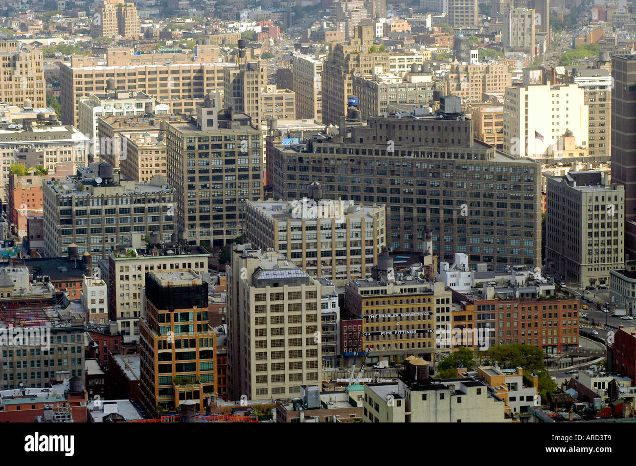 Aerial of Soho and Tribeca in NYC Stock Photo Alamy
