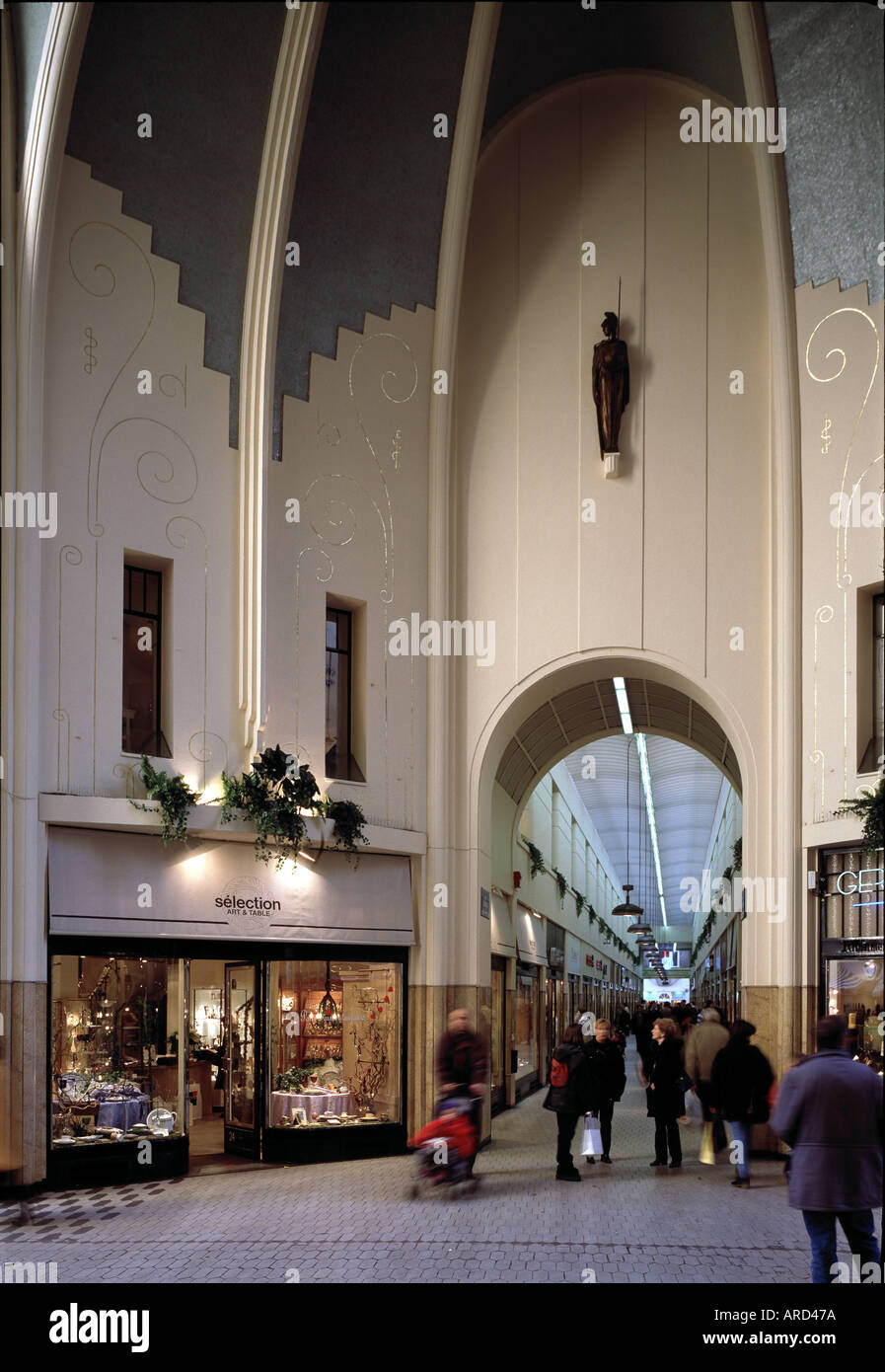 Lüttich, Passage Lemonnier, Stock Photo