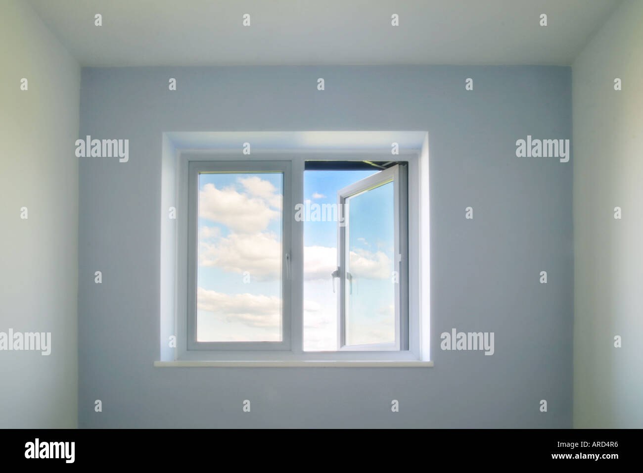 concept image of a an open window Stock Photo