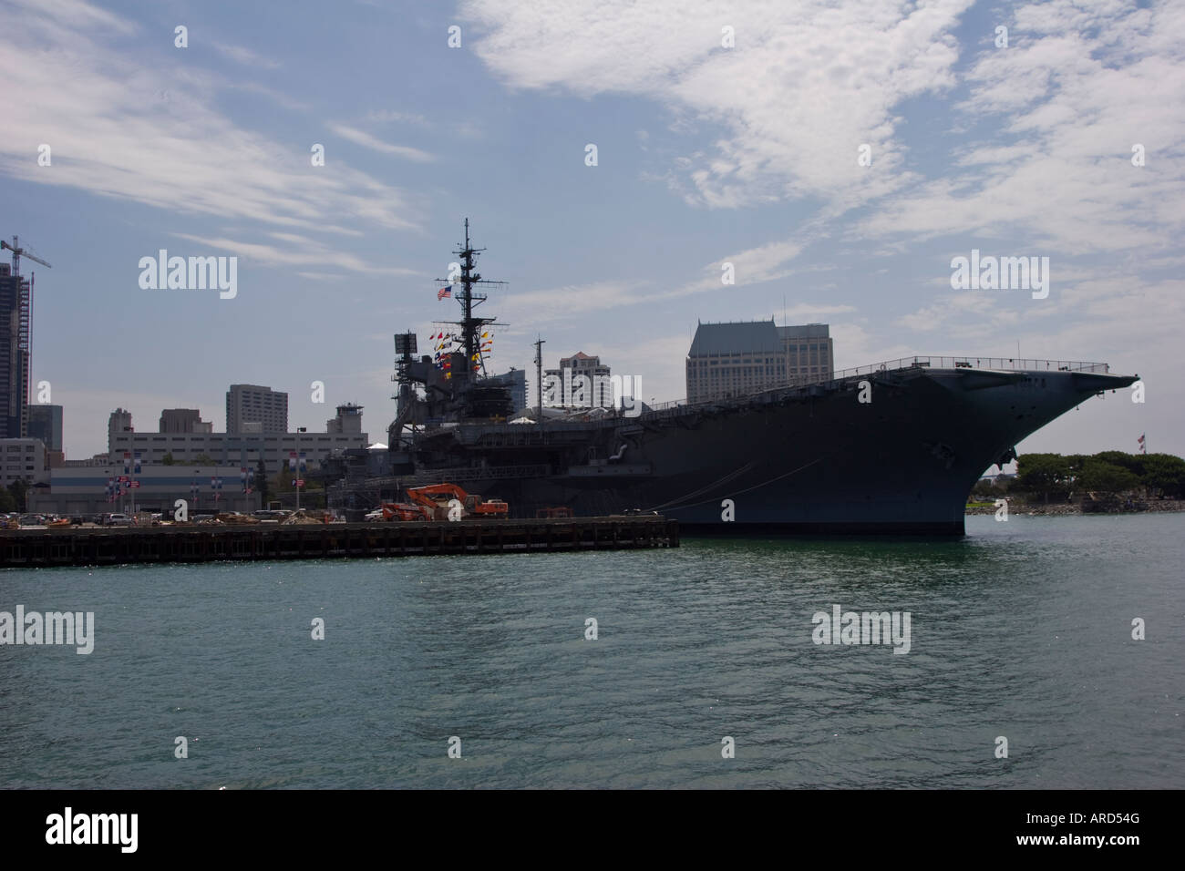 USS Midway, San Diego California Stock Photo