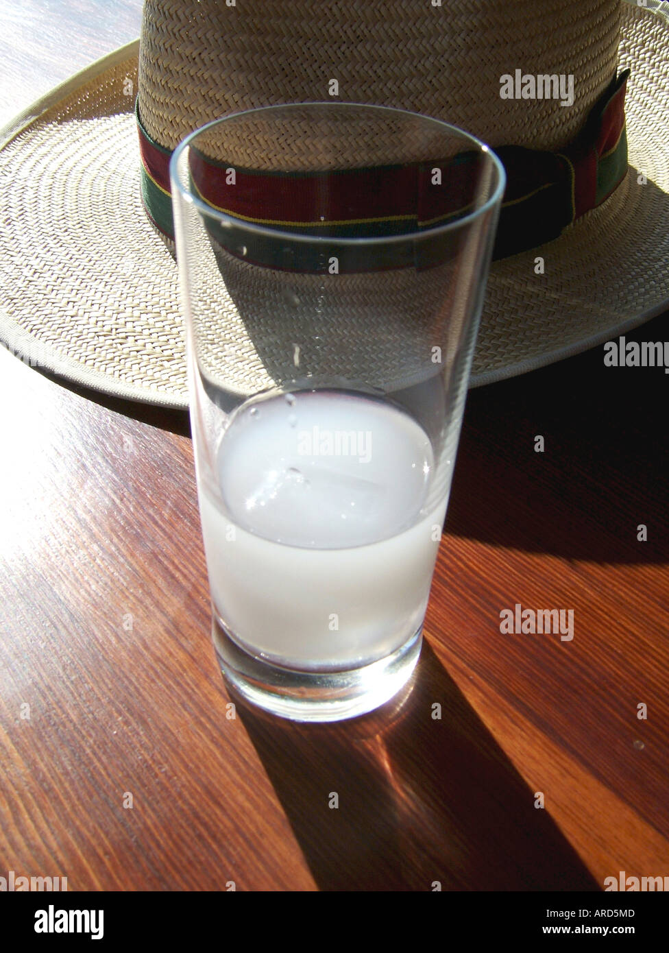 Raki and hat Stock Photo