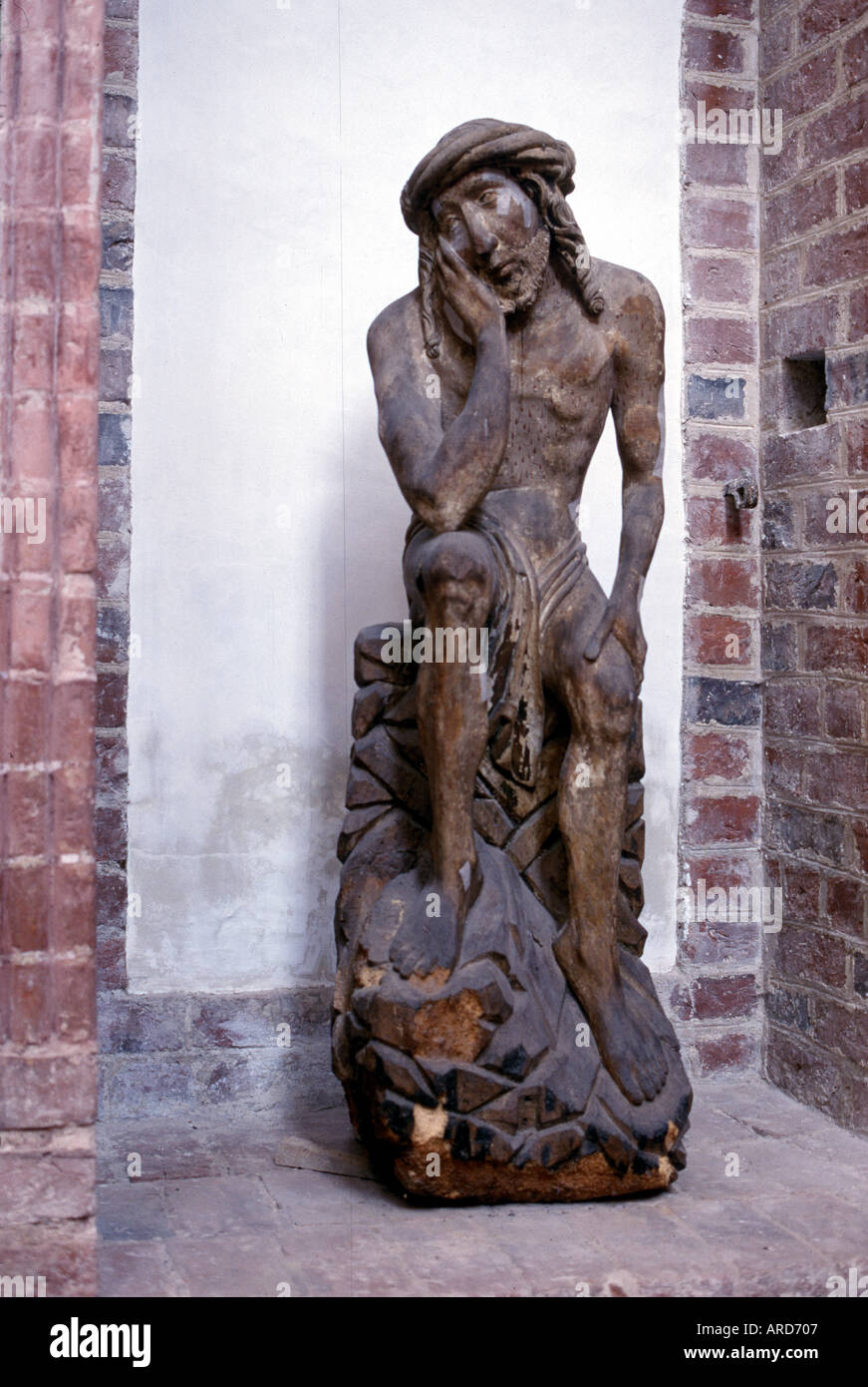 Bad Wilsnack, Wallfahrtskirche, Plastik im Chor Stock Photo