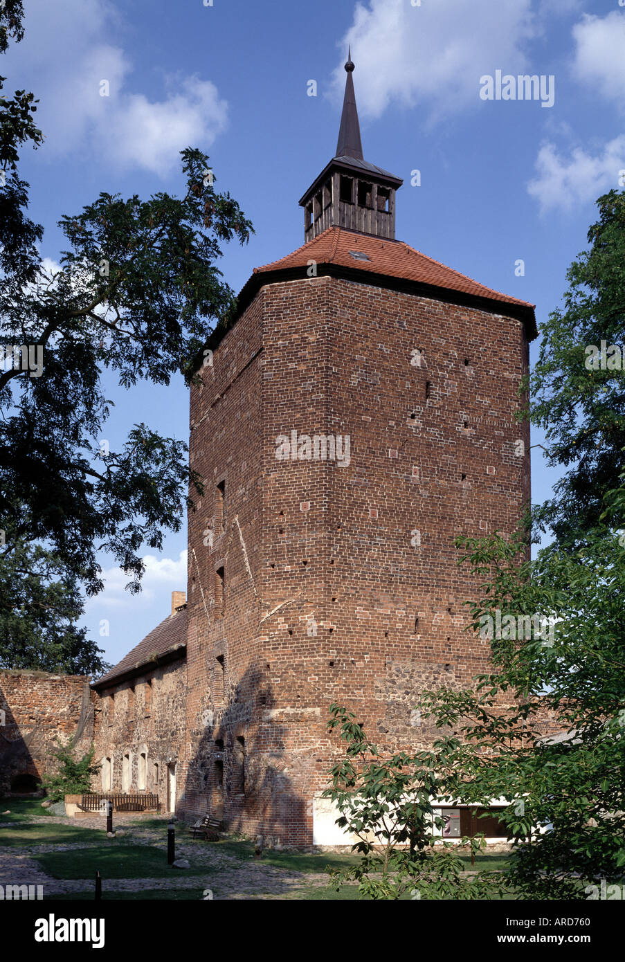 Beeskow, Burg, Bergfried Stock Photo