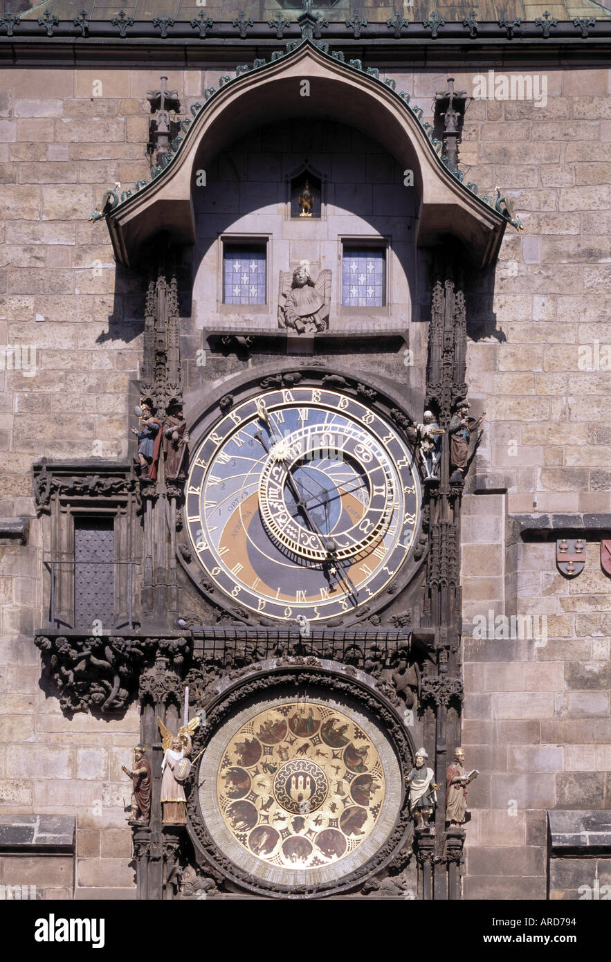 Prag, Rathaus, am Altstädter Ring, Astronomische Uhr Stock Photo - Alamy