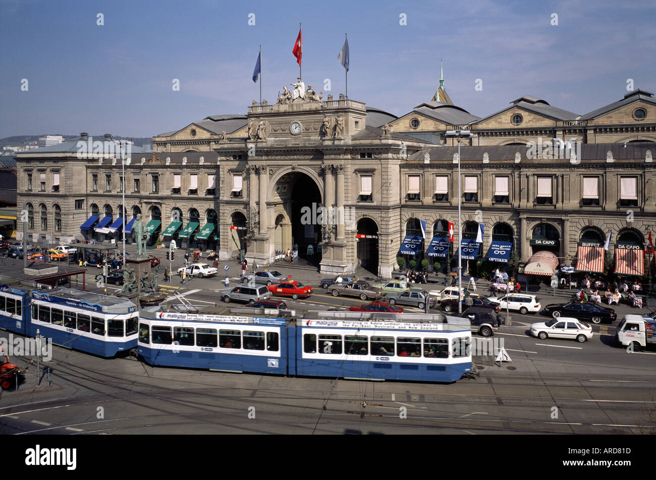 Zürich, Hauptbahnhof, Südseite Stock Photo Alamy