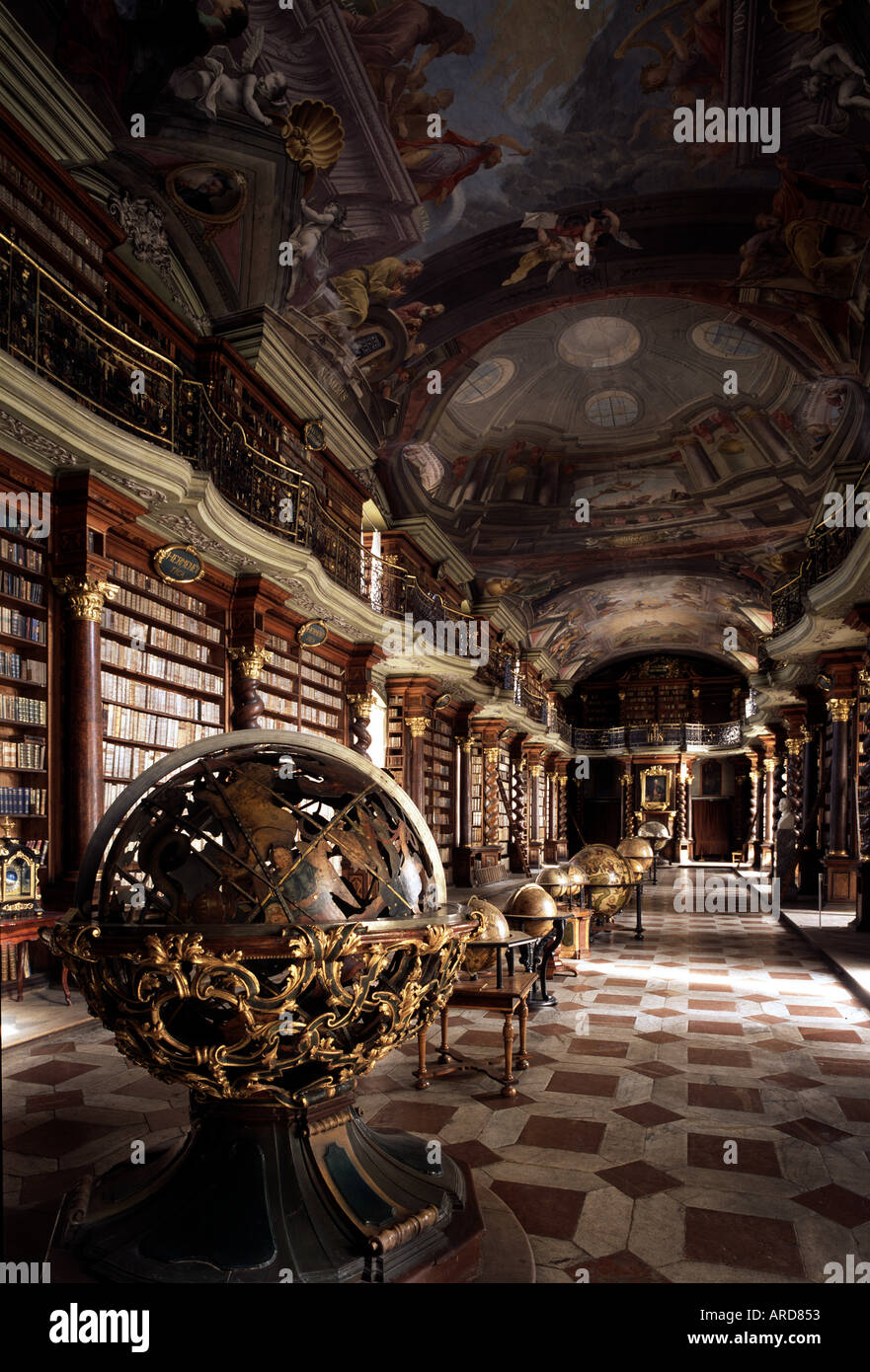 Prag, Klementinum, Bibliothek Stock Photo