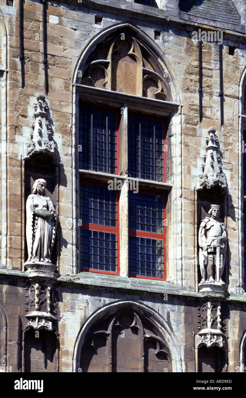 Veere, Stadhuis, Detail Stock Photo