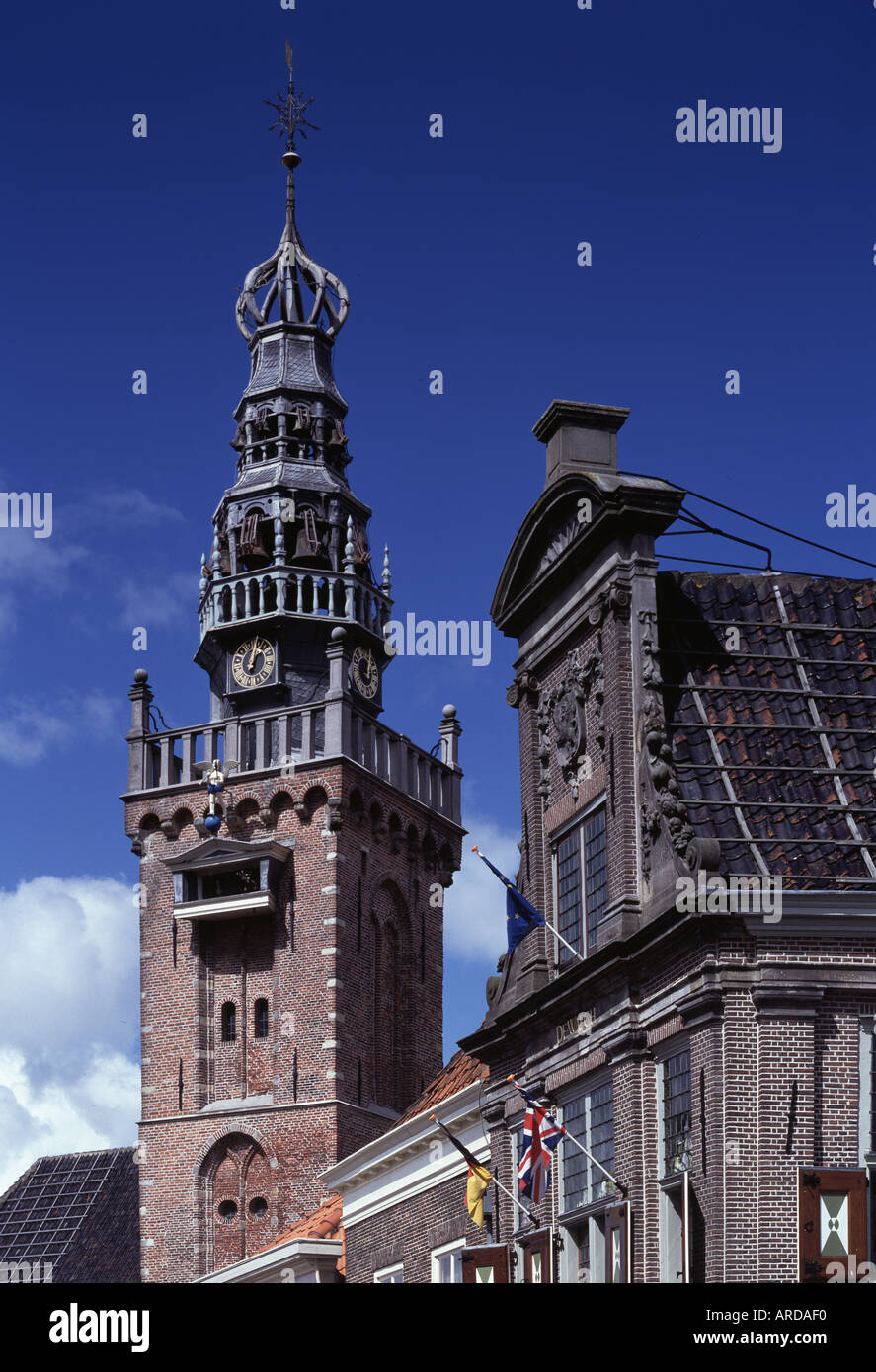 Monnickendam, Waage und Spielturm, Detail Stock Photo